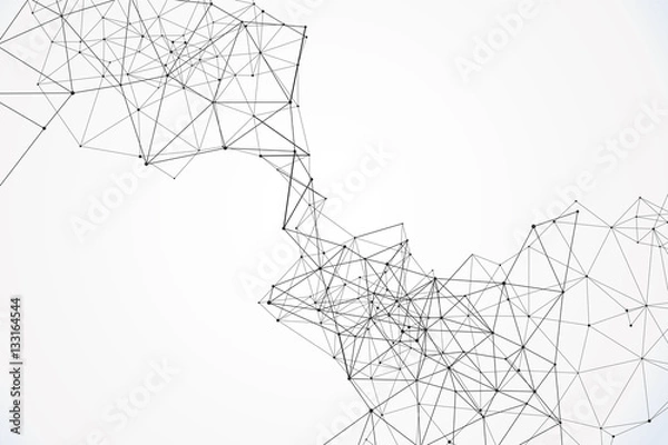 Fototapeta Internet connection, abstract sense of science and technology graphic design.