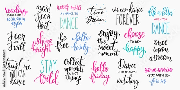 Obraz Lettering photography overlay set