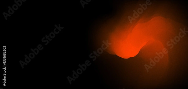 Obraz Stylish abstract background with vibrant orange and deep black colors enhanced by a subtle rough texture. Perfect for modern designs, presentations, social media graphics, and artistic visuals.