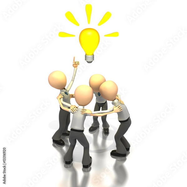 Obraz Business Group Brainstorming Ideas
