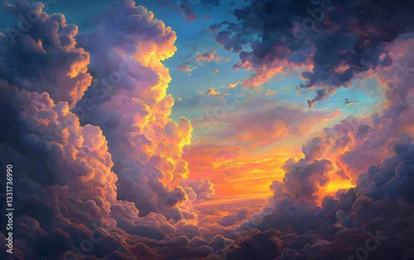 Obraz fire in the sky