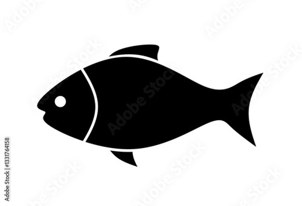 Fototapeta fish icon vector with trendy design
