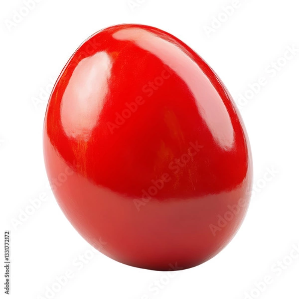 Fototapeta Vibrant red egg display kitchen counter food photography bright lighting close-up culinary art