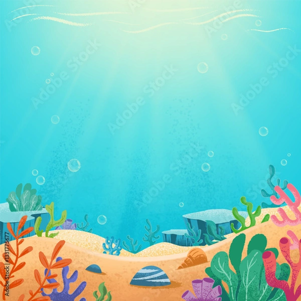 Obraz underwater world background