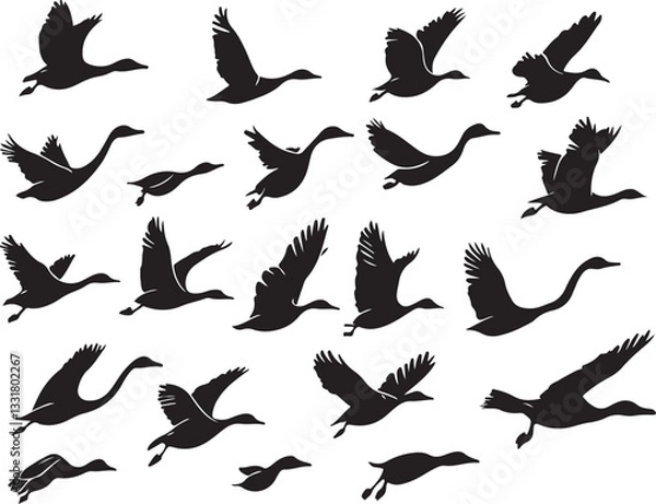 Fototapeta Bird Silhouette Mega Bundle | High-Quality Vector Graphics