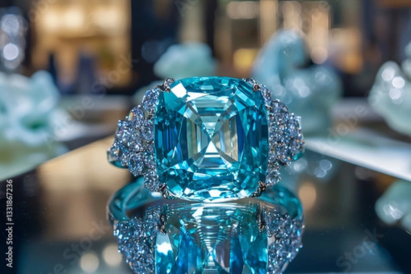 Obraz blue diamond ring