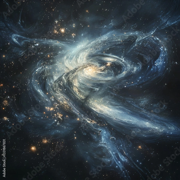 Obraz space background with stars