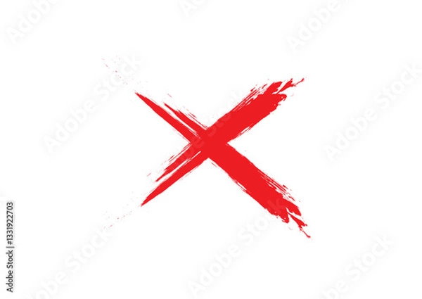 Obraz 手書きバツ