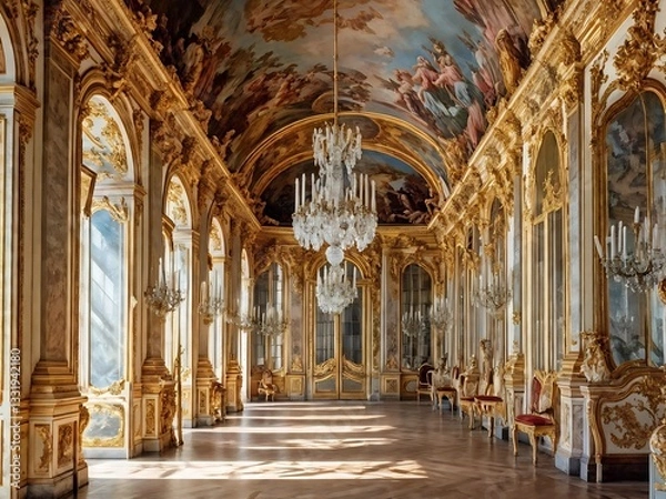 Obraz The Grand Hallway of a Gilded Palace