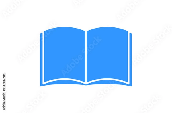 Fototapeta 本のアイコン　青