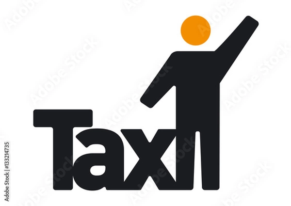 Obraz Taxi logo sign