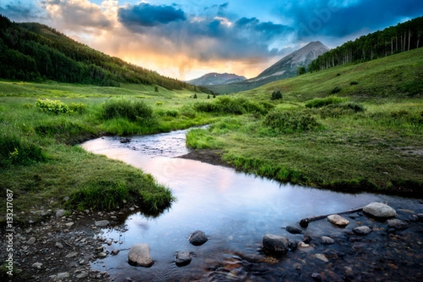 Obraz Crested Butte at Sunset
