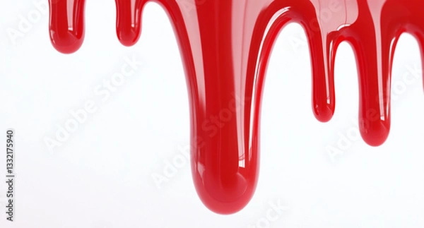 Fototapeta Jelly dripping and juicy. Abstract wallpaper in high resolution, ideal for pc screen, web, social media and advertising. Artistic design. Wallpaper. 