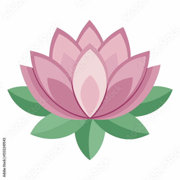 Obraz delicate lotus flower with soft  rounded petals