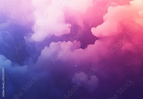 Fototapeta Atmospheric smoke slowly floating through space against transparent background.