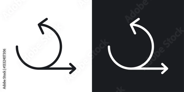 Fototapeta Agile icon symbol collection on white background.