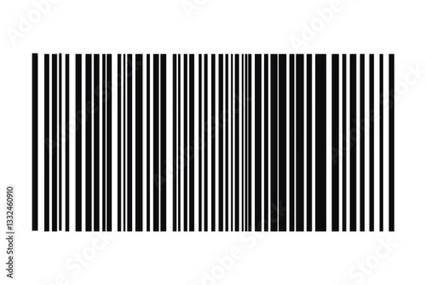 Fototapeta Barcode isolated on white background. Code stripes sticker. Barcode labels, customers qr code.