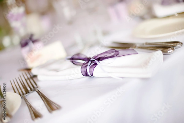 Fototapeta Wedding Table Setting