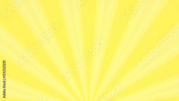 Fototapeta Bright Sun Rays Seamless Tile Pattern in Light Yellow Tones for Energizing Indoor Spaces - Cute Vector Illustration for Smart Business Environments