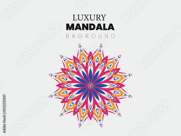 Obraz Creative Mandala Art Background Design