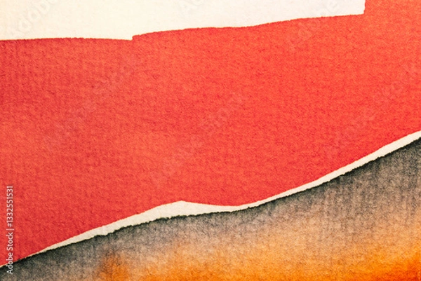 Obraz Abstract watercolor painting on paper texture, can use as background