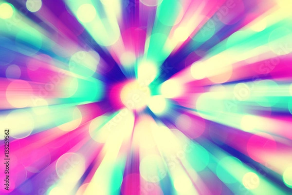 Fototapeta Bokeh background in motion blur.