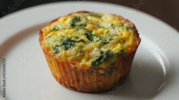 Obraz number of delicious egg vegetable muffins