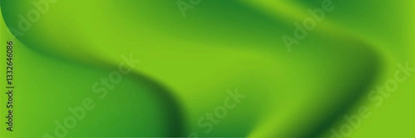 Obraz Beautiful green blurred abstract background for presentation. Eco fresh summer background. Bright green gradient. vector ilustration