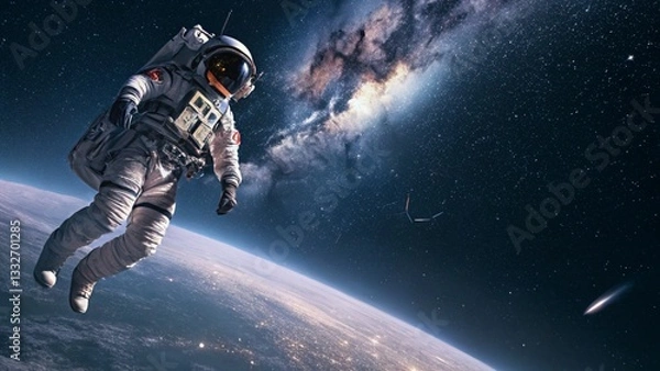 Fototapeta astronaut in space