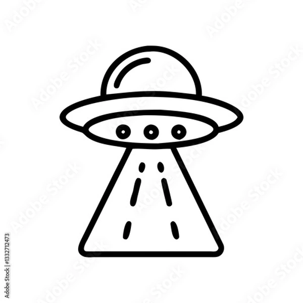 Obraz alien life ufos icon, alien life ufos flat illustration - simple vector illustration of alien life ufos , perfect for icons and logos