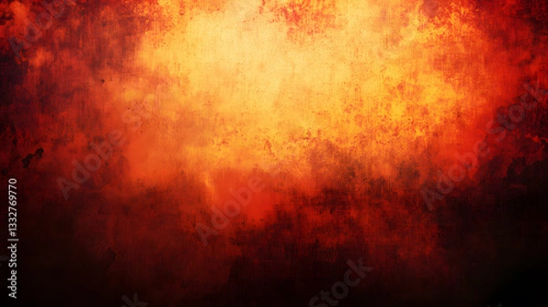 Fototapeta Fiery Abstract Texture Grunge Background with Intense Red and Orange Hues