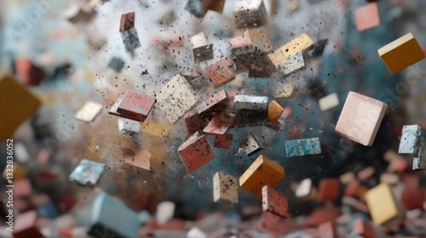 Fototapeta Falling tablets