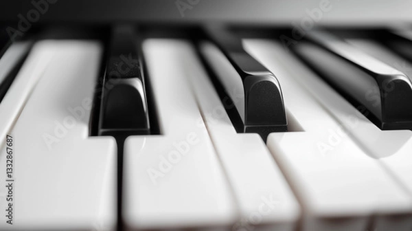 Obraz piano keys close up