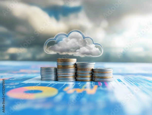 Obraz cloud computing technology budget