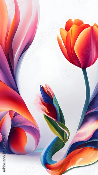 Obraz abstract floral background
