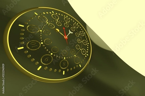 Obraz 3D illustration, Zodiac signs in different versions, for illustration purposes on different subjects use.