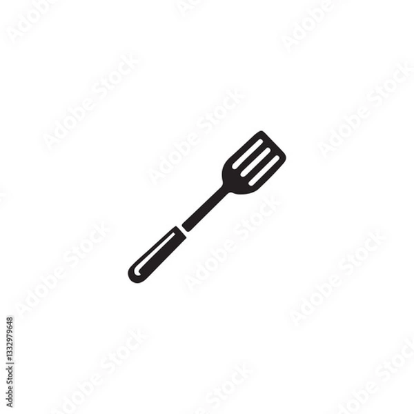 Obraz Simple Vector Illustration of a Kitchen Spatula.A clean, modern vector graphic of a spatula.