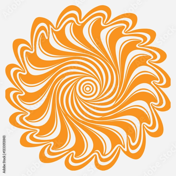 Fototapeta  Waves, swirl, twirl pattern art