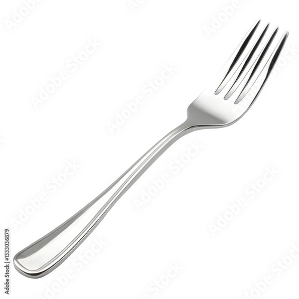 Fototapeta fork on white background