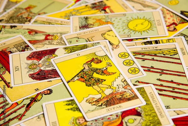 Fototapeta Tarot card The Fool.