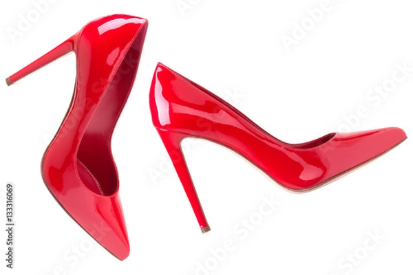 Obraz Varnished red shoes