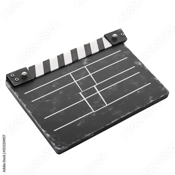 Obraz Clapperboard: Essential Film Equipment for Video Production and Cinema Shoots in the Motion Picture Industry