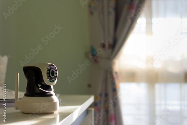 Obraz The CCTV security camera operating in home.