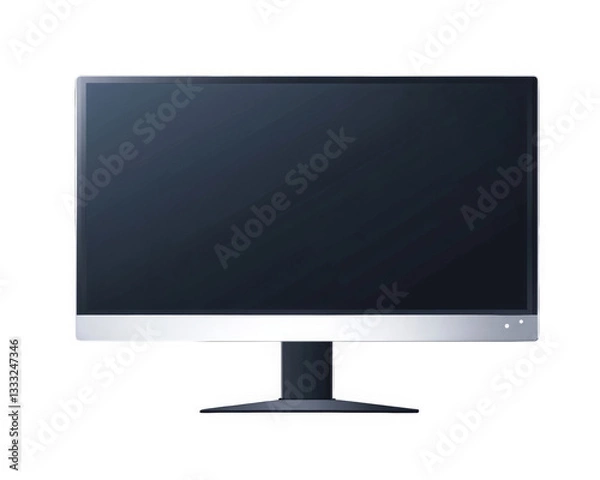 Obraz lcd monitor isolated on white
