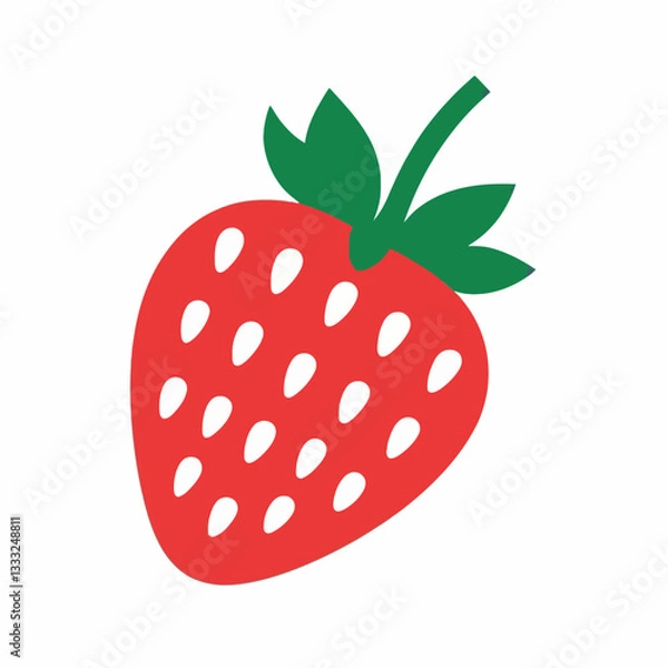 Fototapeta Strawberry vector design on a white background