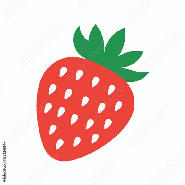 Fototapeta Strawberry vector design on a white background
