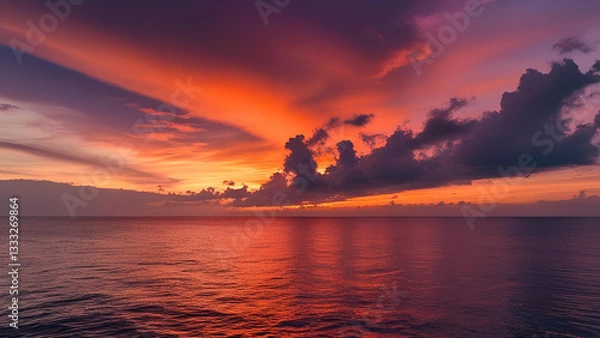 Fototapeta A striking sunset