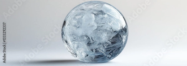 Obraz Ice on the empty space background.