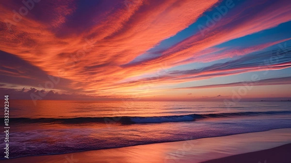 Fototapeta expansive sunset