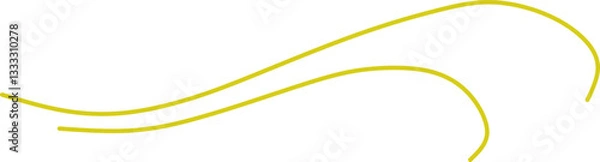 Fototapeta Decorative Wavy Line Element Set